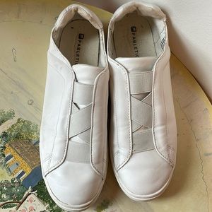 Fabletics slip on white sneakers size 8